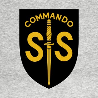 WW2 British Army No2 Commando SAS Badge T-Shirt